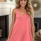 Amber - Reversible Tank in Coral