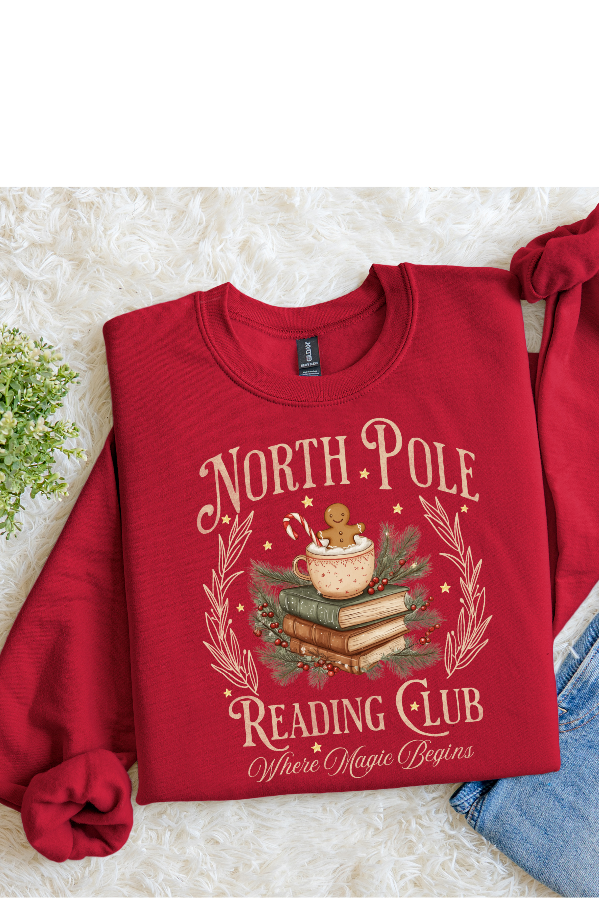 North Pole Reading Graphic Tee
