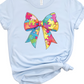Autism Puzzle Piece Bow T-Shirt