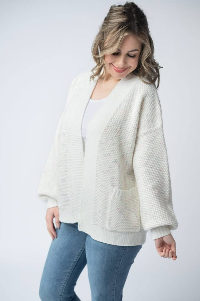 Kinsley Cardigan - Purple, Pink, and Green -FINAL SALE