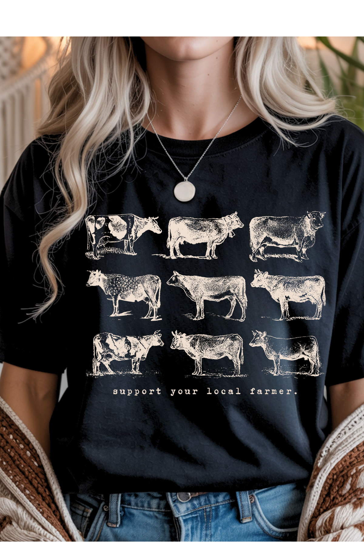 Support Your Local Farmer Graphic Tee