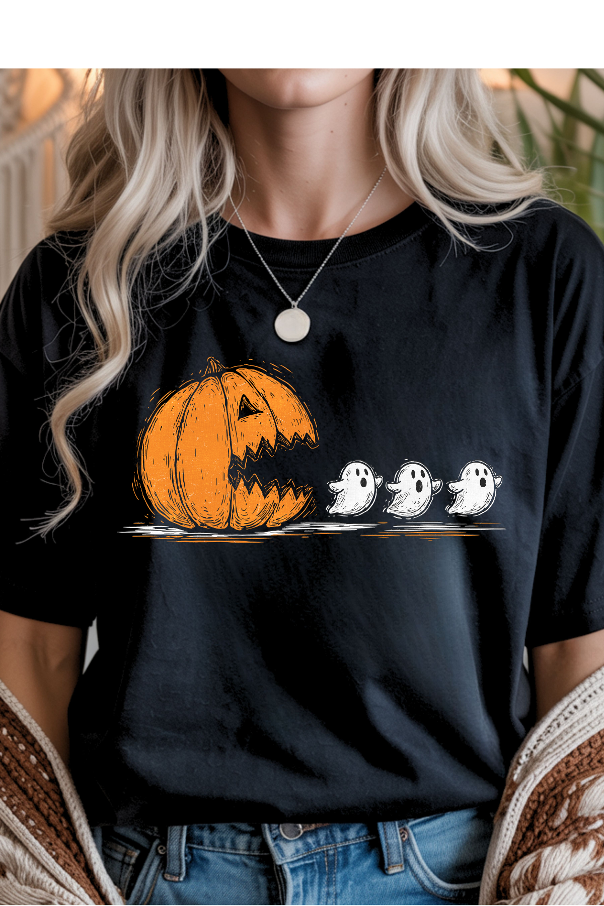 Pumpkin Ghosts Graphic Tee