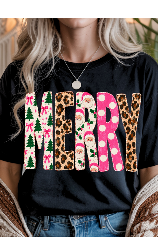Leopard Merry Graphic Tee