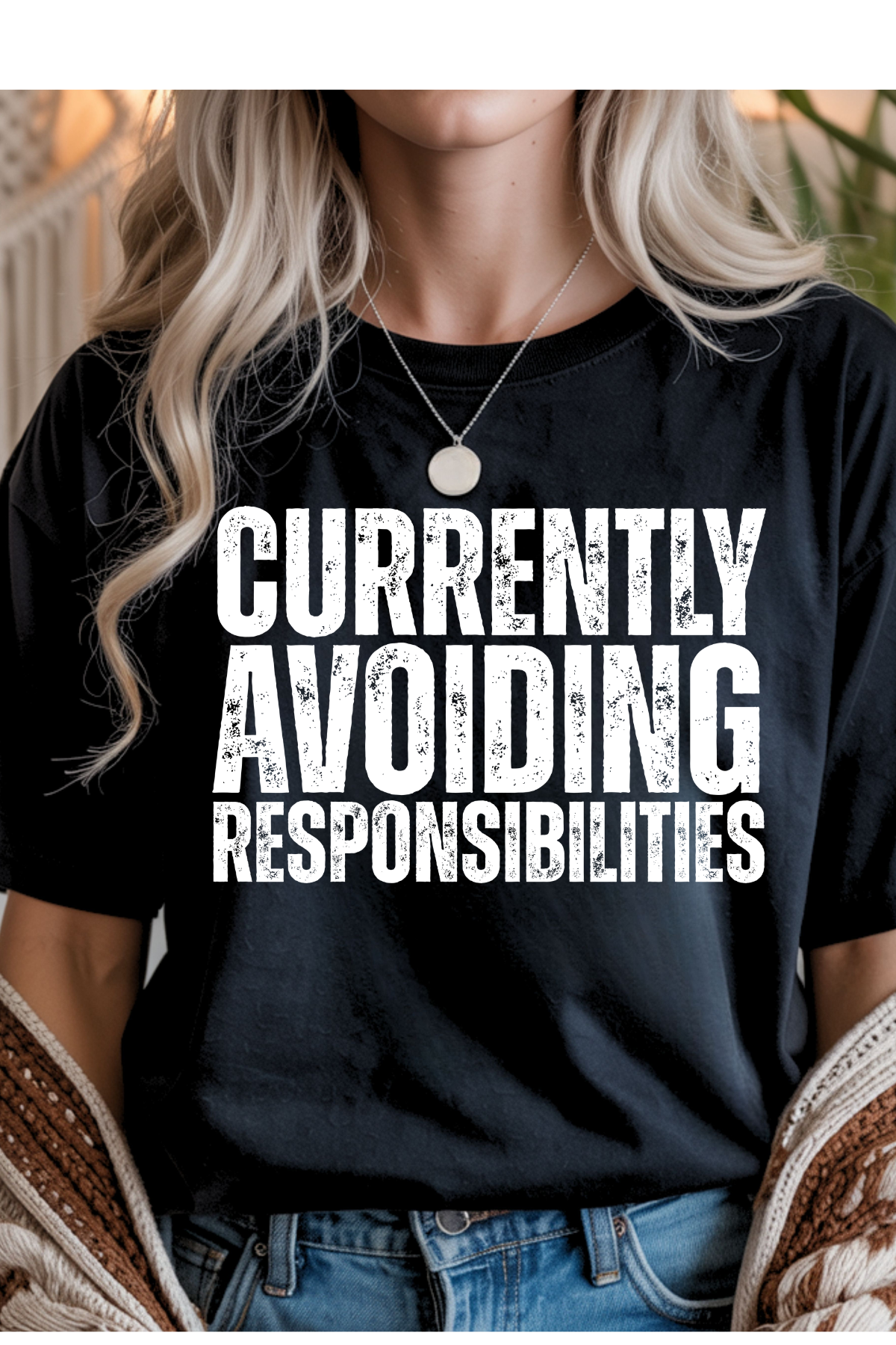 Avoiding Responsibilities Graphic Tee