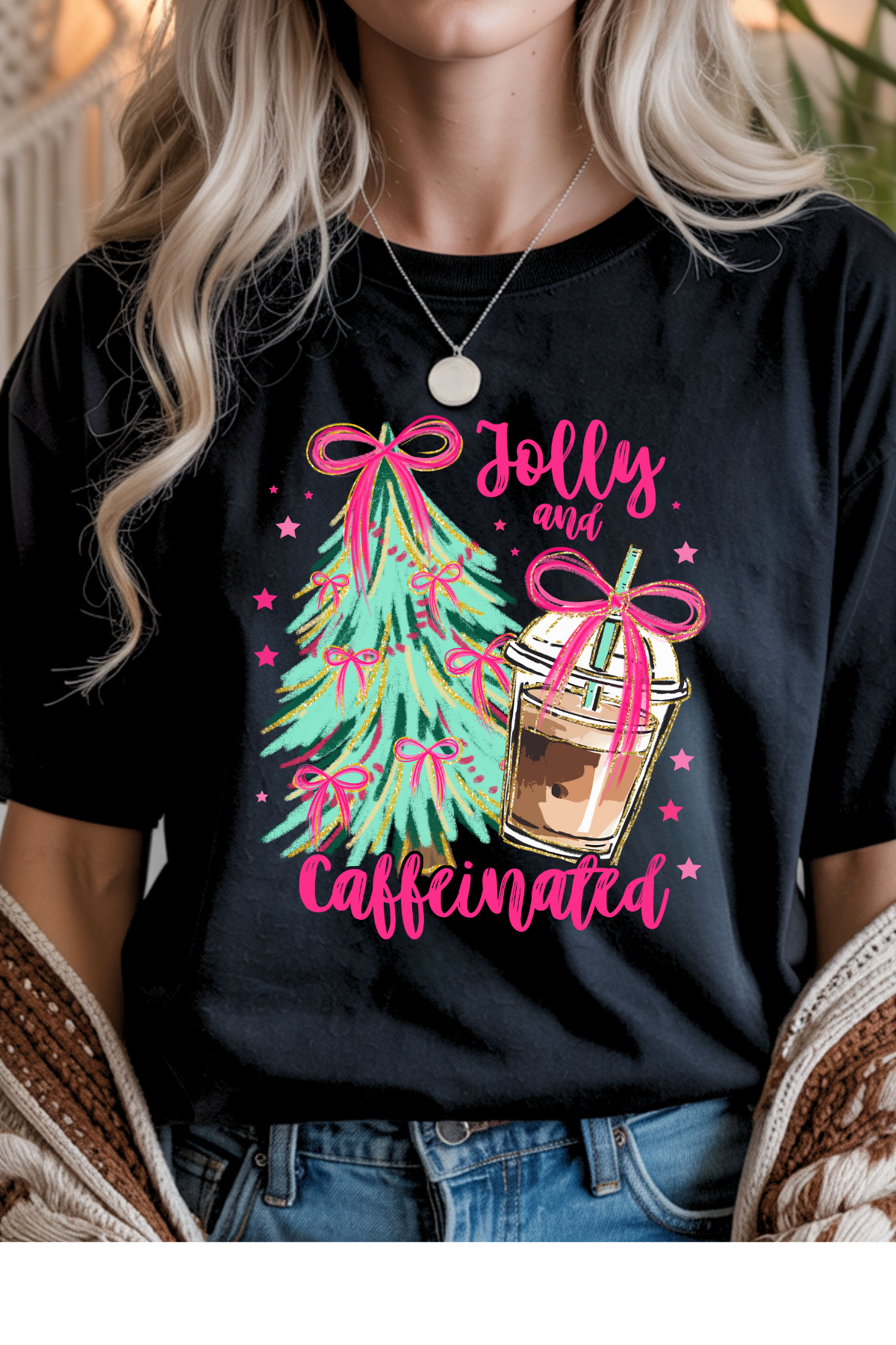 Be Jolly & Caffeinated Graphic Tee