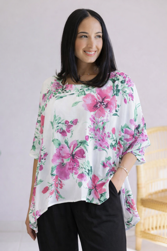 Botanical Bliss - Half Sleeve Top