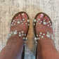 Corky's Clear With Pearls Look Who's Here Sandals