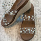 Corky's Clear With Pearls Look Who's Here Sandals