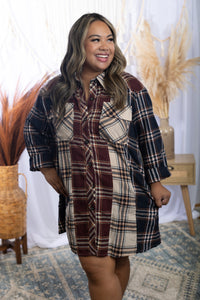 Chasin' You Tunic Flannel - Dress