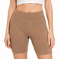 Soft Mocha Basic Bike Shorts