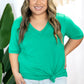 Cheers To My Everyday Green Top