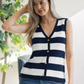 Coastal Stripes Vest