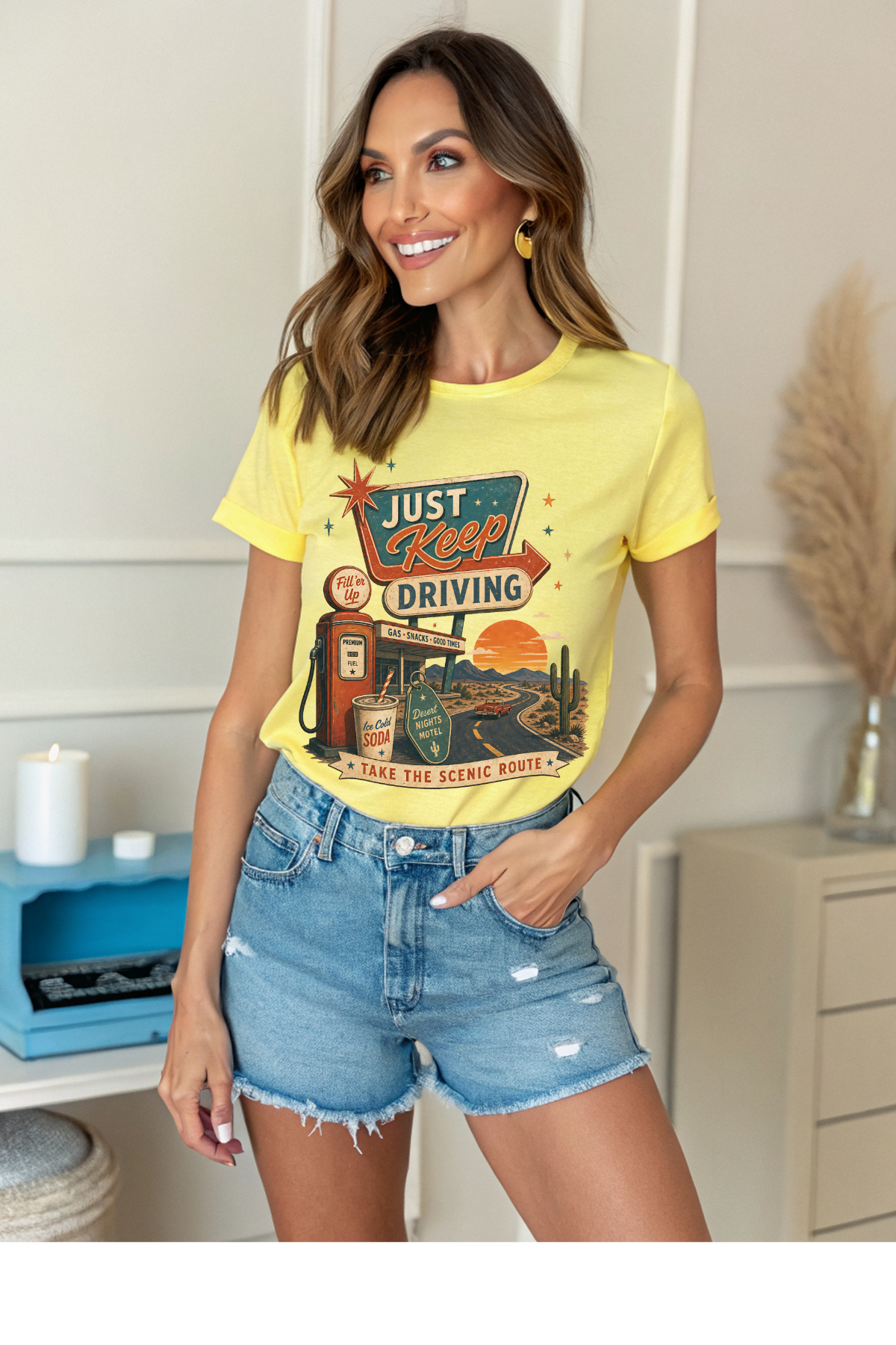 Just Keep Driving Graphic Tee