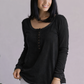 Cozy & Warm Black Henley