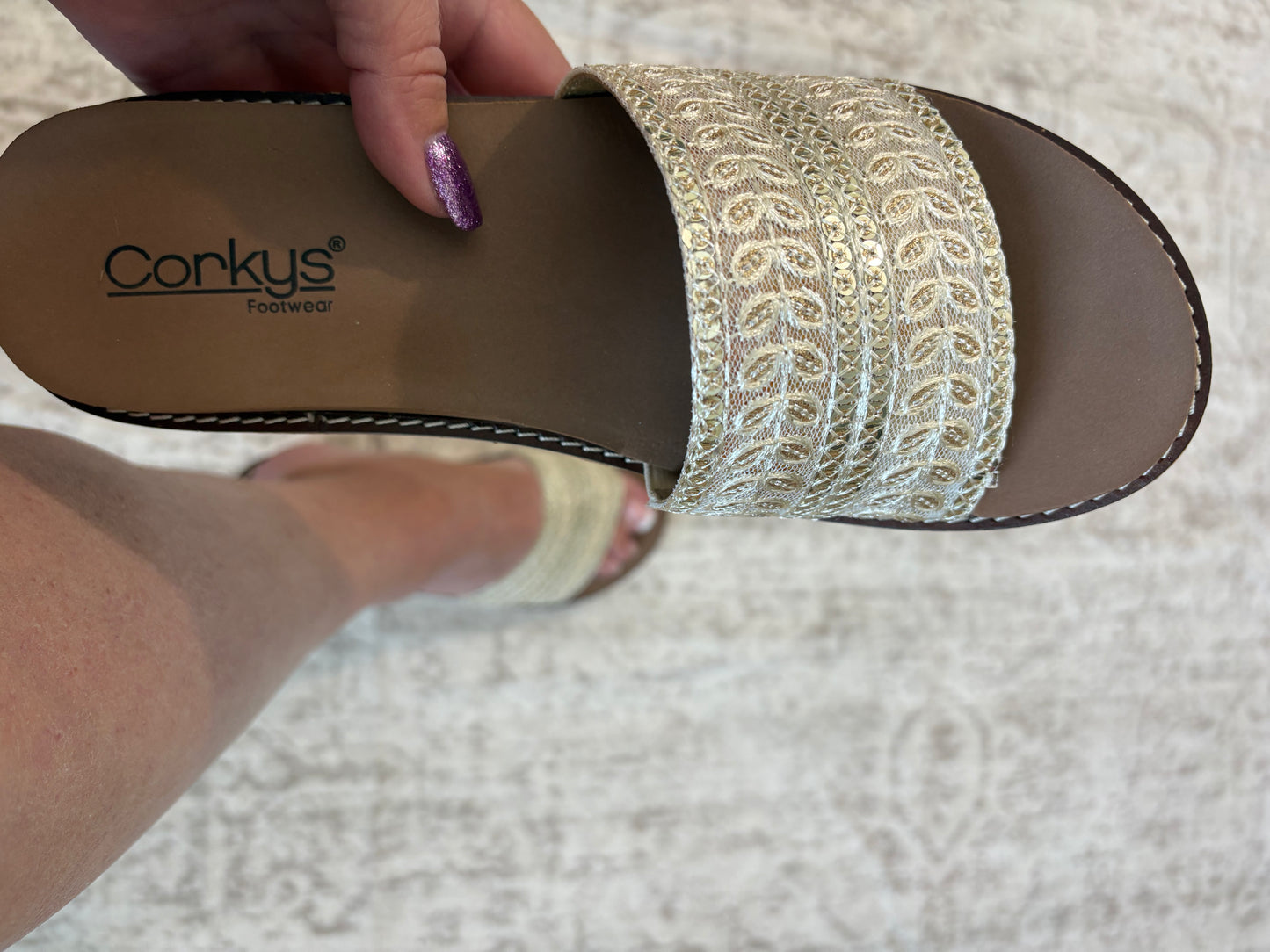 Corky's Ivory Wanderlust Sandals