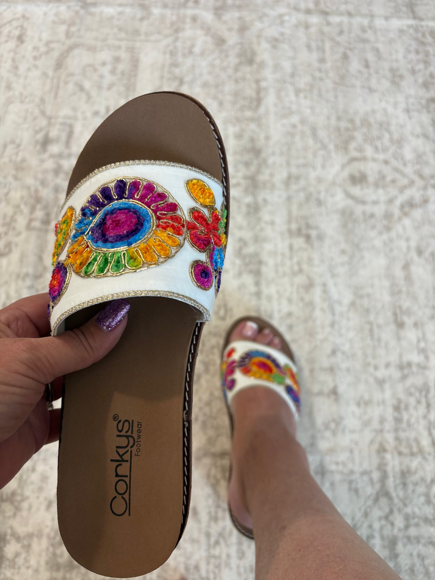 Corky's Red Multi Wanderlust Sandals