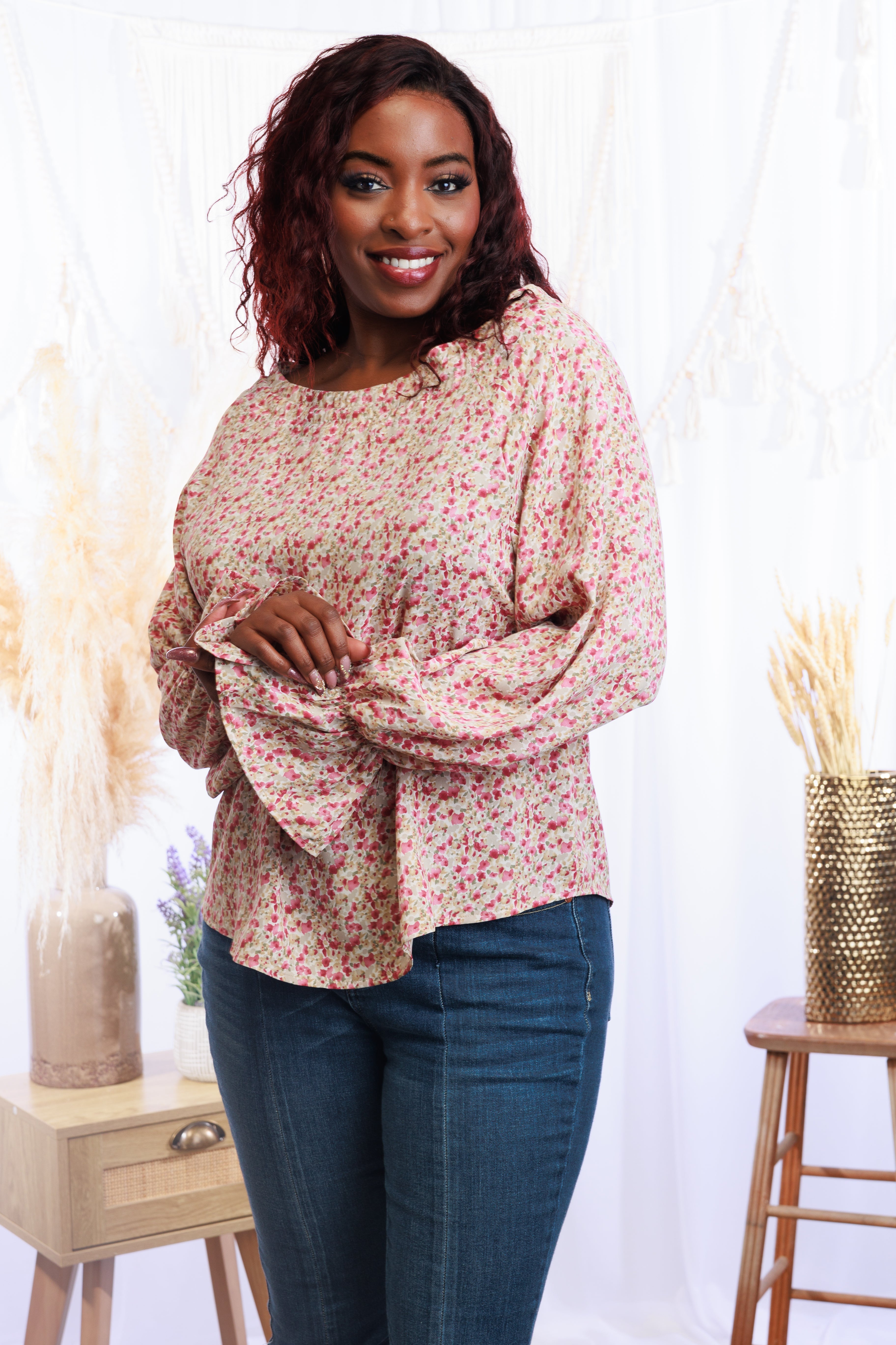 Dixie Floral Bell Sleeve