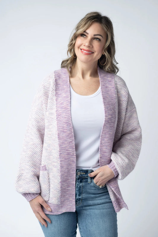 Kinsley Cardigan - Purple Mix FINAL SALE