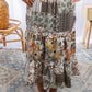 Floral Patches - Midi Skirt