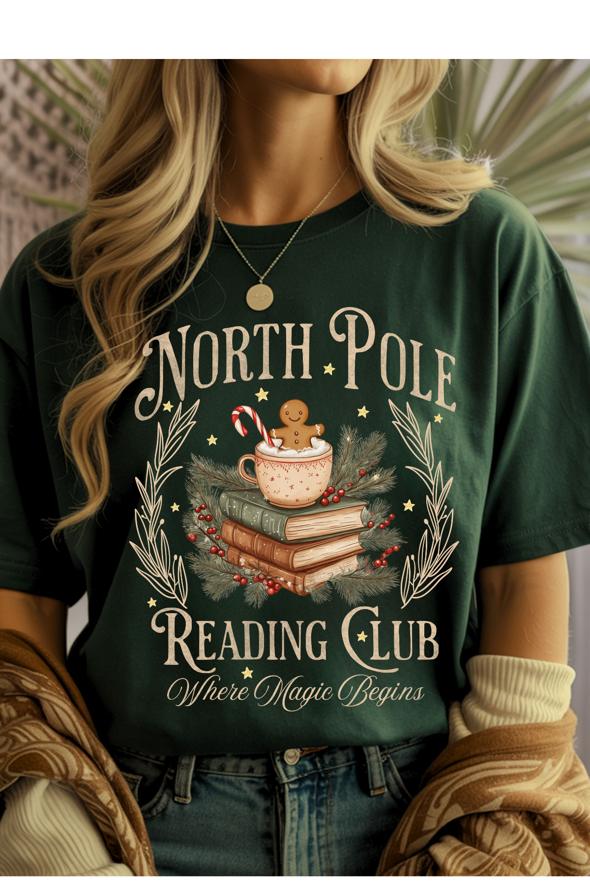 North Pole Reading Graphic Tee