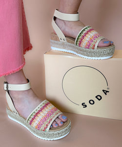 Reba Sandal in Pink Multi