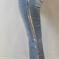 Metallic Seam Mid Rise Judy Blue Flare