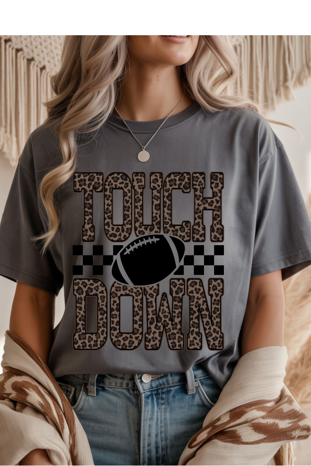 Leopard Touch Down Graphic Tee