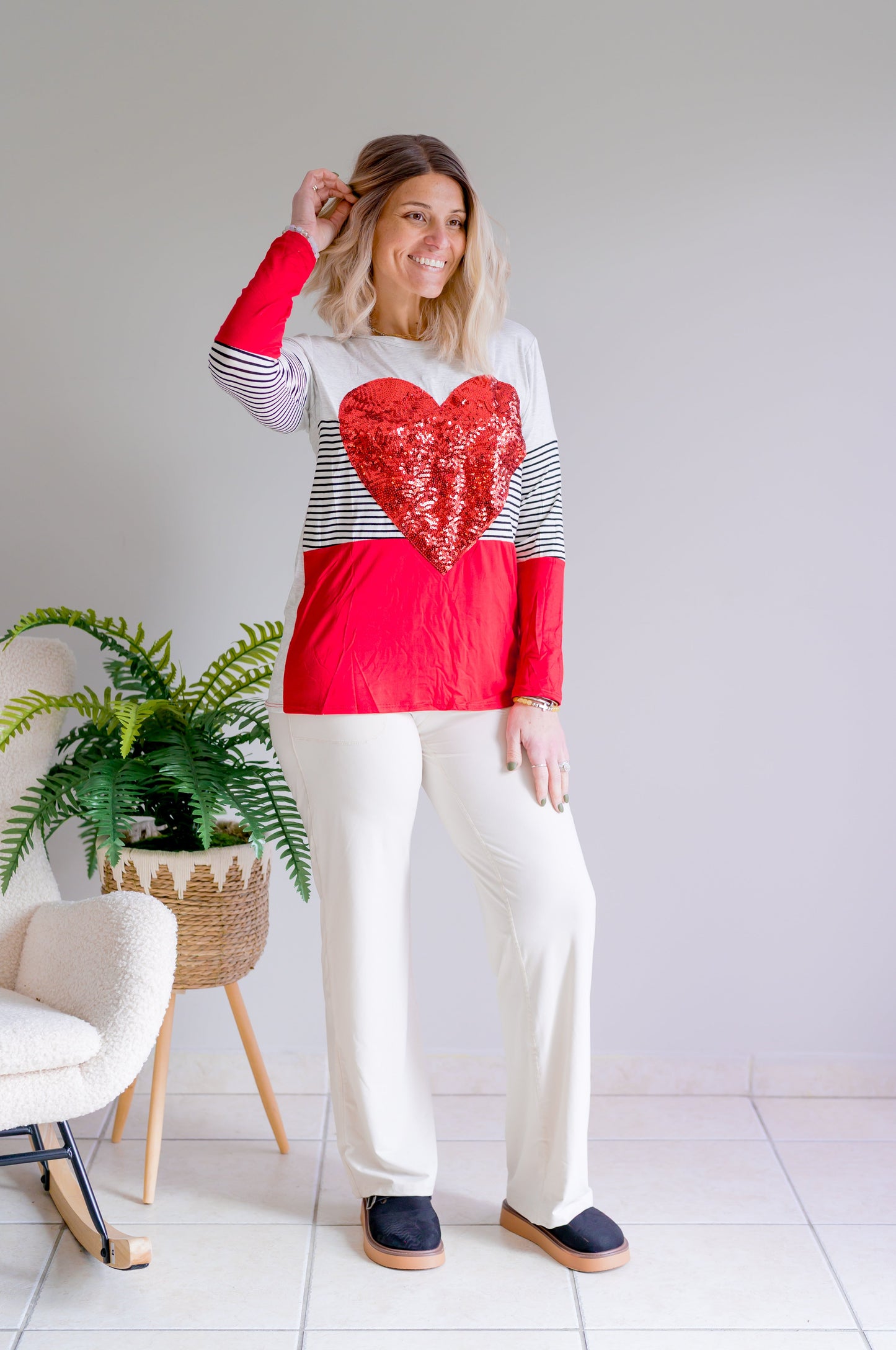 Heartfelt Colorblock Long Sleeve