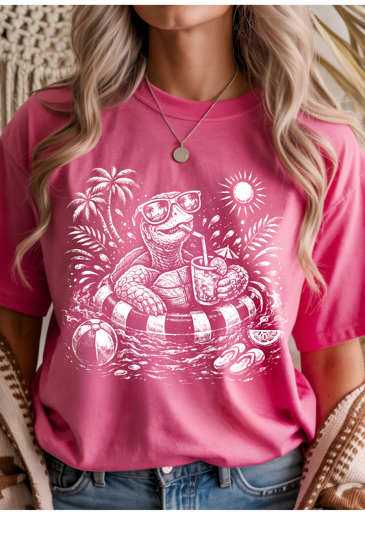 Summer Turtle Graphic Tee
