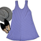 Grape Urban Ribbed Swing Dress