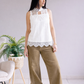 Spring Whispers Lace Top- White