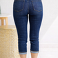 Dark Denim Judy Blue Capris
