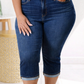 Dark Denim Judy Blue Capris
