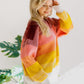 Lustrous Rose Colorblock Sweater