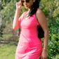Midnight Flamingo Dress