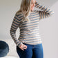 Sundown Chic Stripes Thumbhole Top