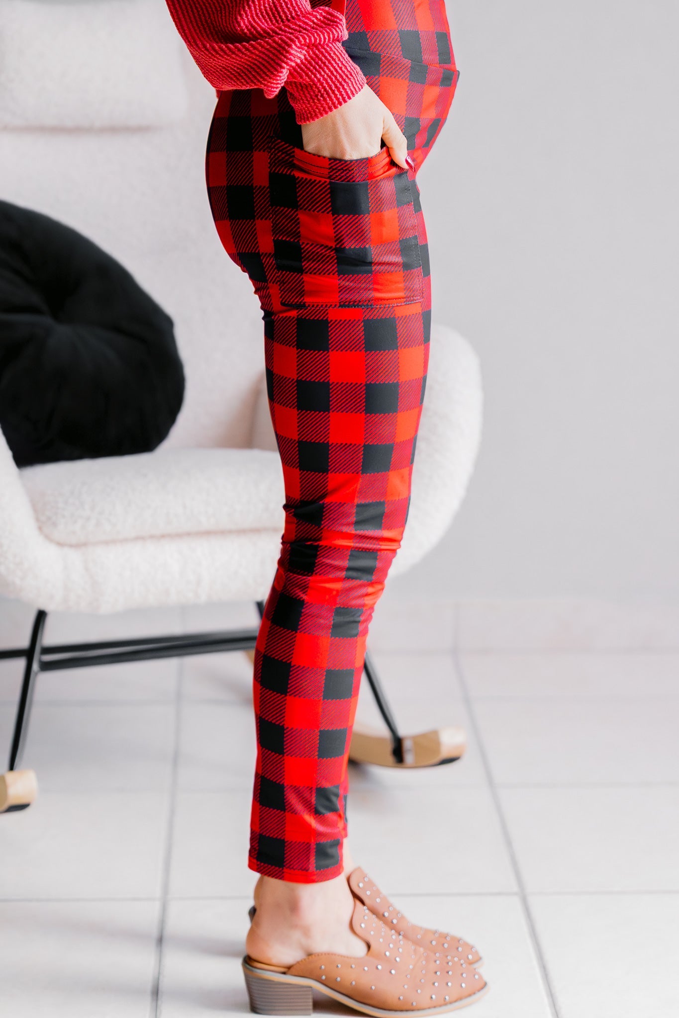 Winter Hearth Plaid Leggings