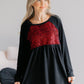 Frosted Berry Sequin Tunic