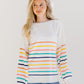 Rose Mist Stripe Sweater