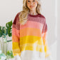 Lustrous Rose Colorblock Sweater