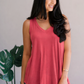 Jasmine - Sleeveless Top Marsala