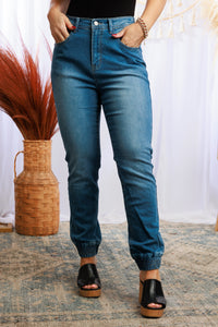 Jogging in Denim
