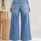 Judy Blue Bandana Babe Wide Leg Jeans