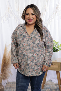 Just Smitten Floral Pullover