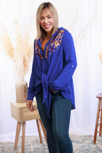 Life's a Dance - Royal Button Down
