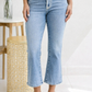 Metallic Seam Mid Rise Judy Blue Flare
