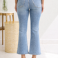 Metallic Seam Mid Rise Judy Blue Flare