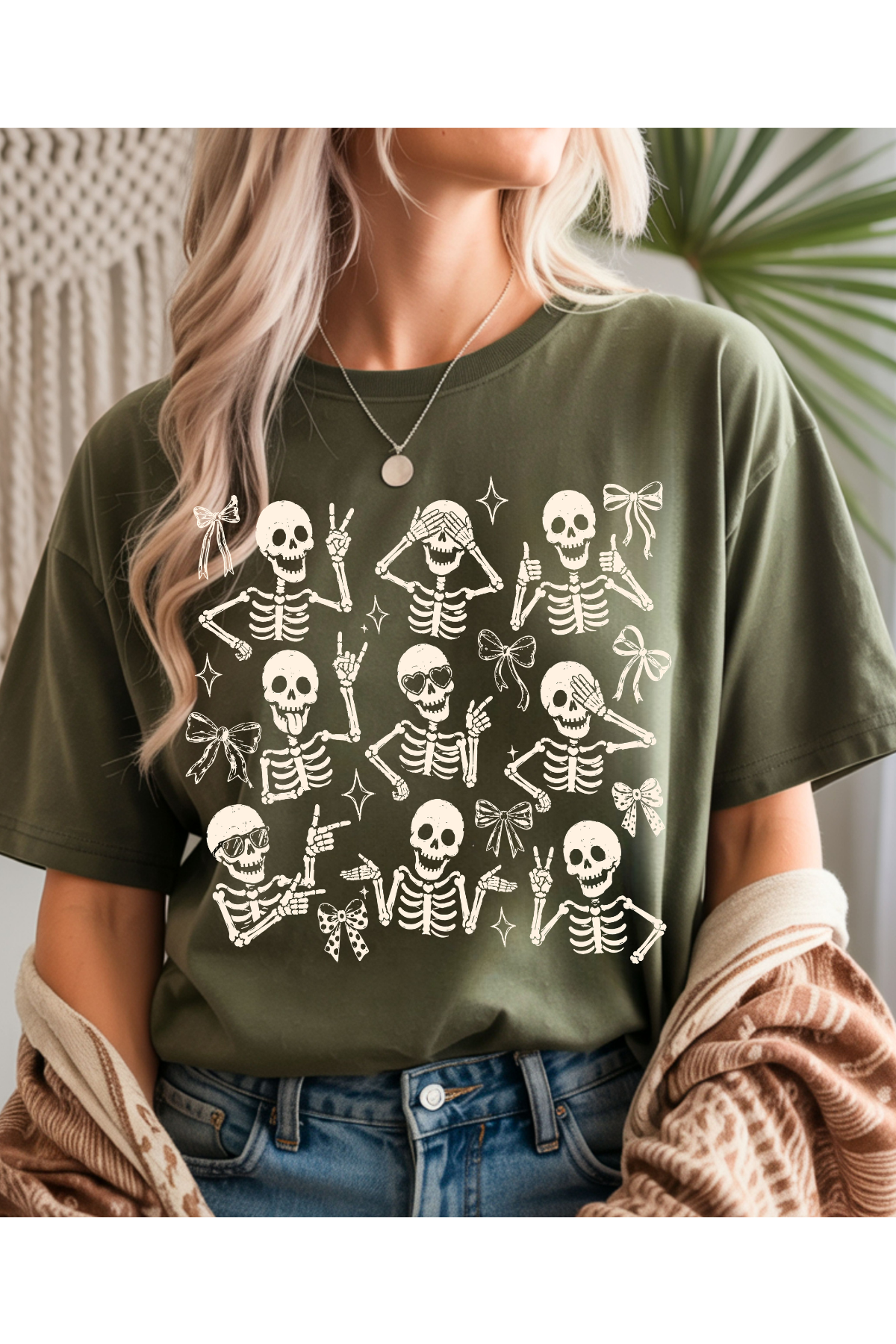 Skeleton Coquette Graphic Tee