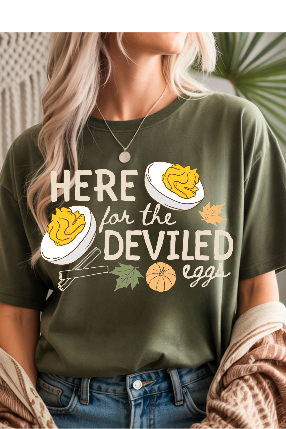 Here For The Eggs Graphic Tee