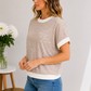 Mocha Morning Stripe Top